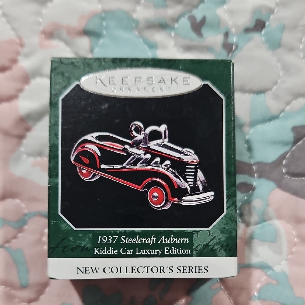 Hallmark Keepsake Ornament - 1937 Steelcraft Auburn - Red and Black Die Cast